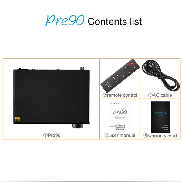 Main product image for Topping Pre90 Analog High-Performance Stereo Preamp220-208